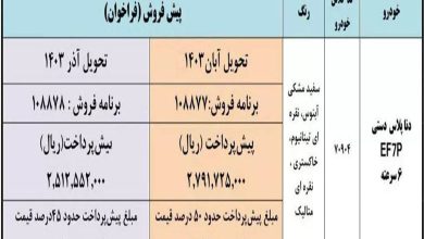 ثبت نام ایران خودرو با قیمت کارخانه ای امروز 3 تیر ۱۴۰۳